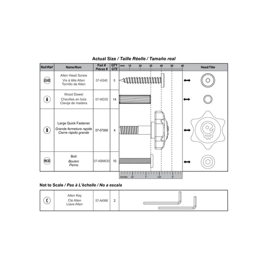 Hardware Kit for 2-in-1 Folding Learn 'N Slide - LP0750-H