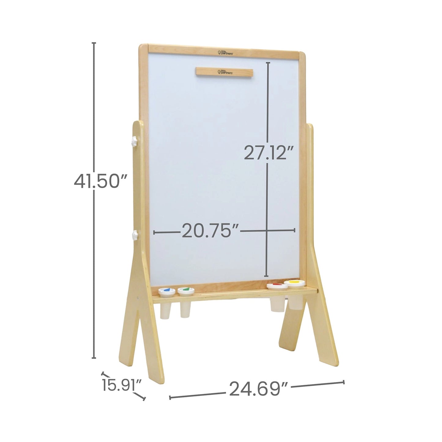 Whiteboard and Chalkboard Easel for Kids