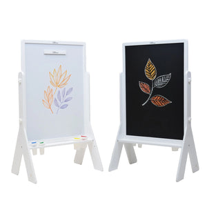 Whiteboard and Chalkboard Easel for Kids