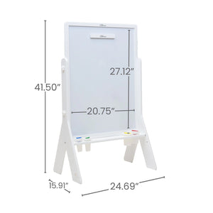 Whiteboard and Chalkboard Easel for Kids
