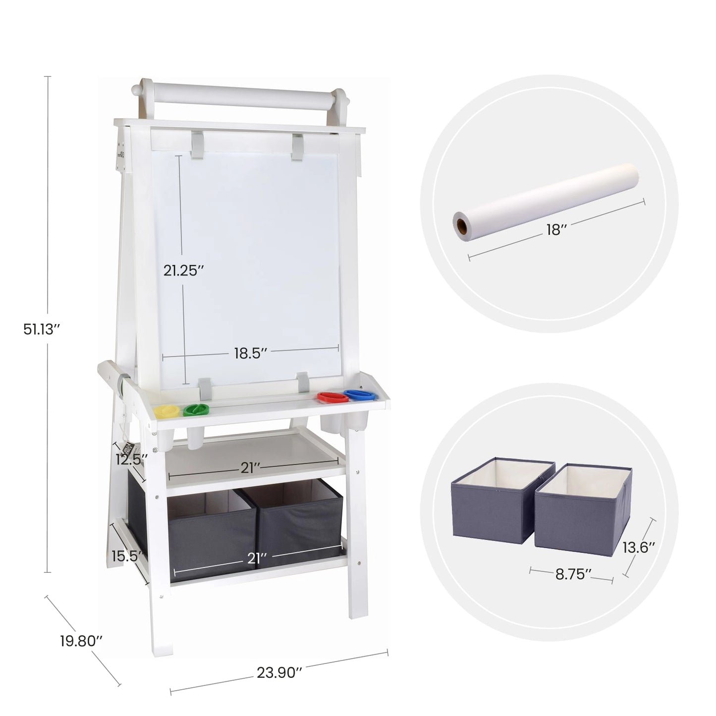 Children's double-sided easel
