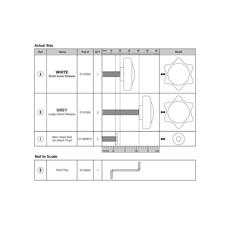 Grow 'N Stow Learning Tower (LP0171) - Hardware Kit