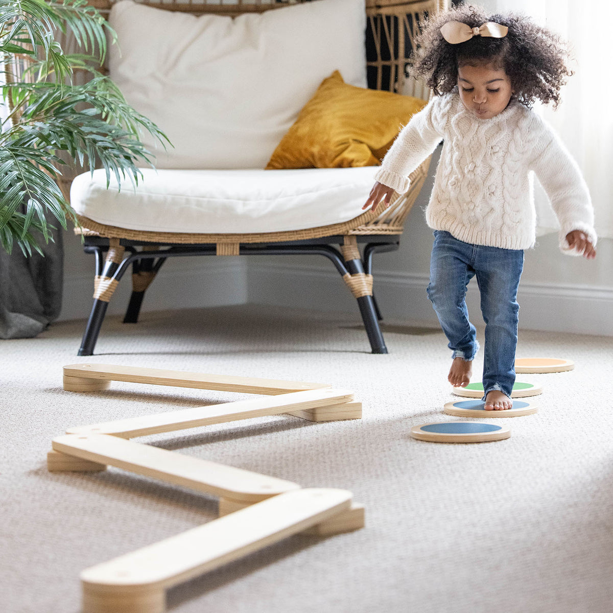 Montessori Toddler Balance Beam and Stepping Stones