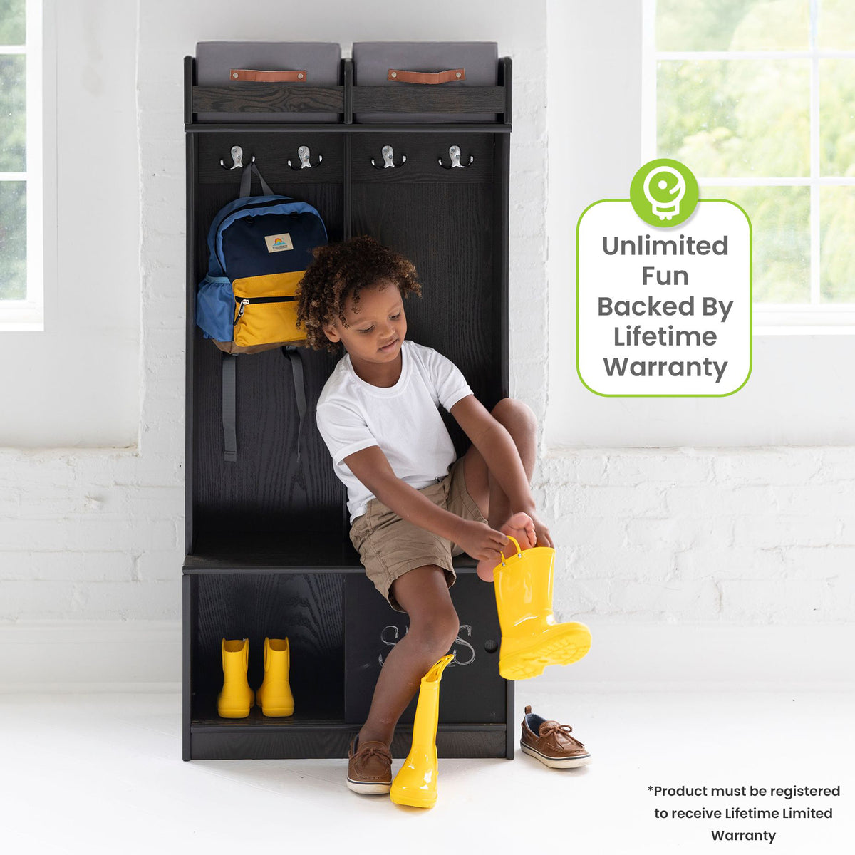 Wooden locker cubbies for home