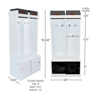 Locker with cubbies