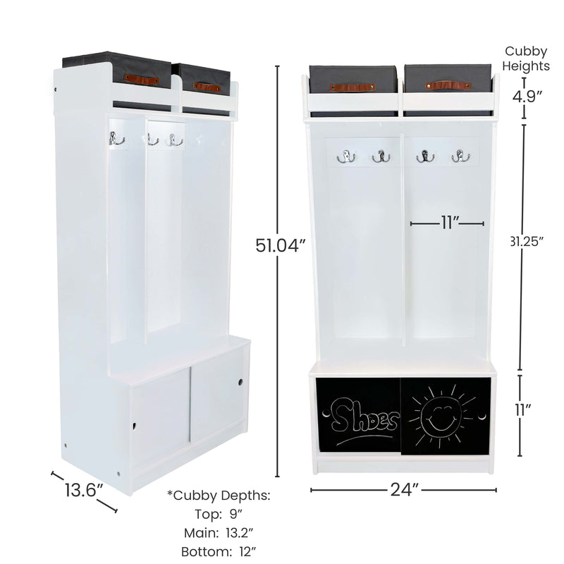 Locker with cubbies