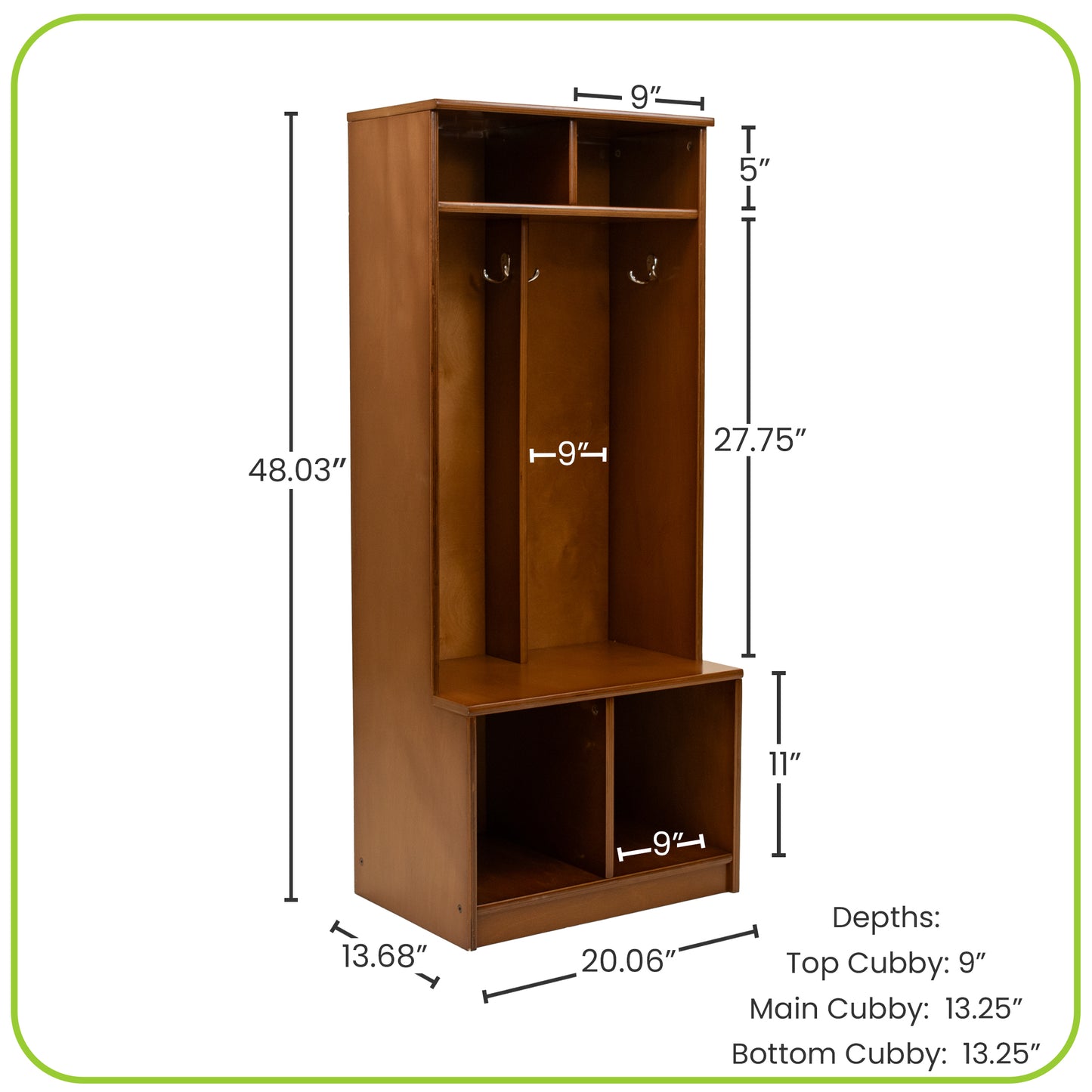 Storage cubbies for kids