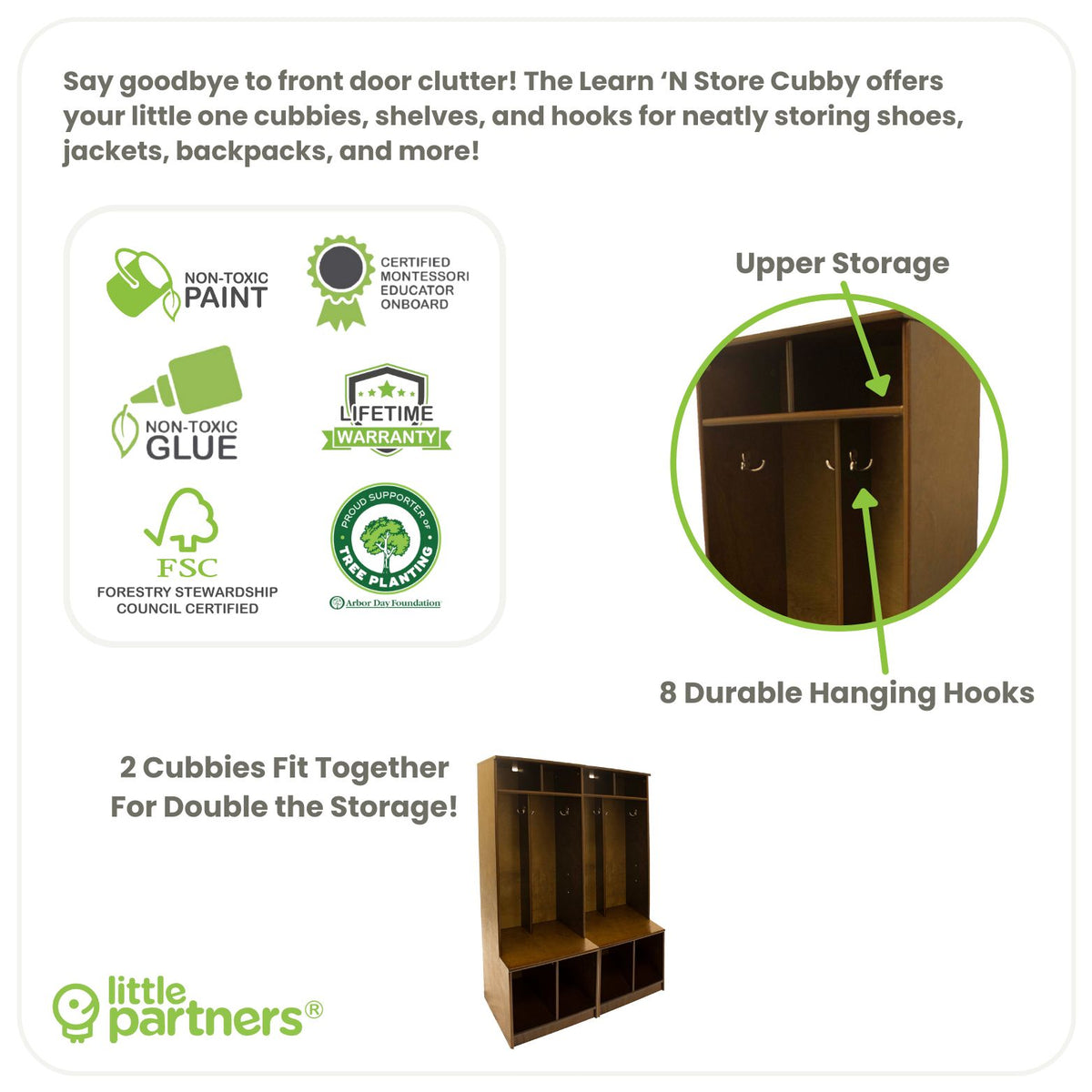 Storage cubbies for kids