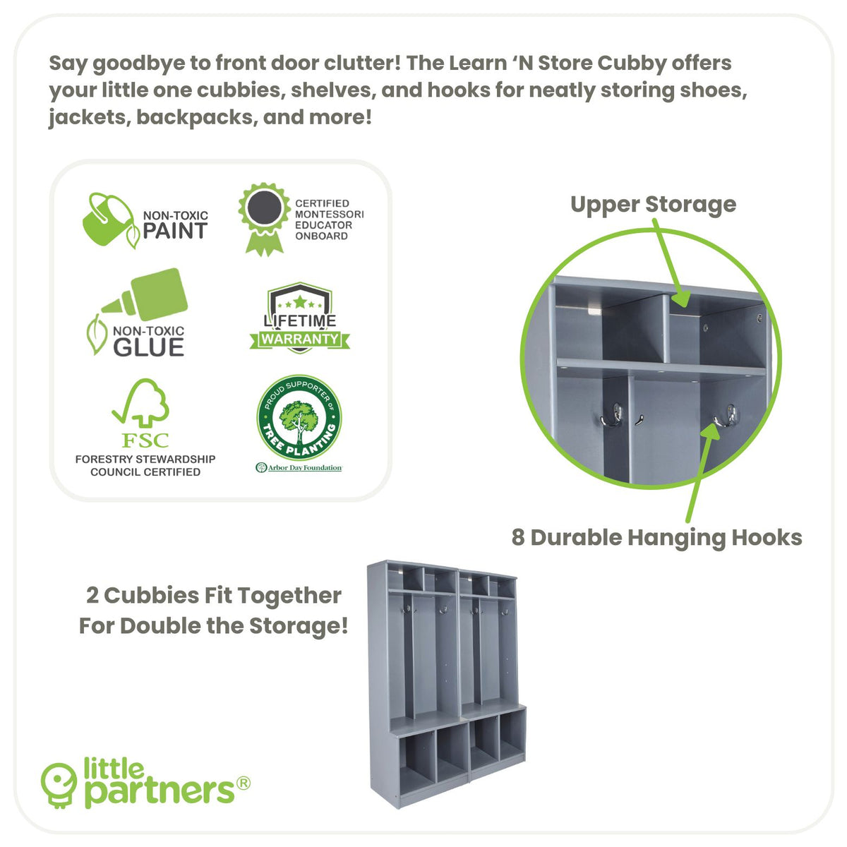 Storage cubbies for kids
