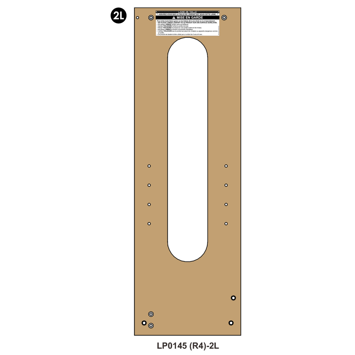 Explore 'N Store Learning Tower® (R4) - Part #2L - Left Panel