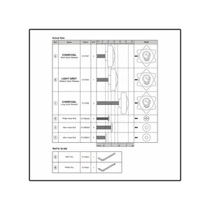 EZ Fold 'N Grow Learning Tower - Replacement Hardware Kit - Part # LP0172-H