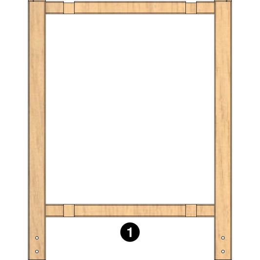 Deluxe Learn and Play Art Center - LP0280 (R1) - White Board - Part #1