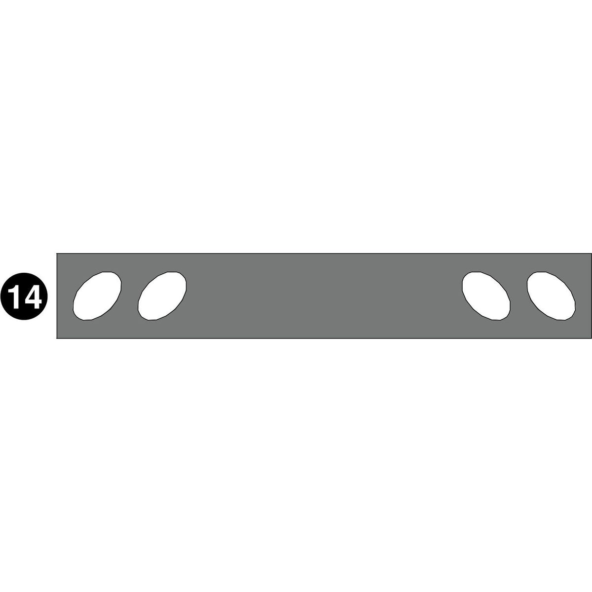 Deluxe Learn and Play Art Center - LP0280 (R1) - Tray bottom panel with cutout - Part #14
